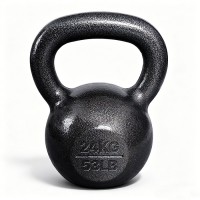 Bodyworx 7K266124 Solid Cast Iron Kettlebells (24KG)